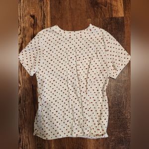 Cute t-shirt with rose print